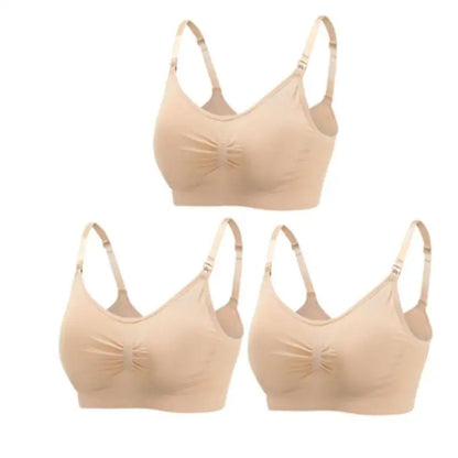 Maternity Nursing Bra – 3-Pack Seamless Cotton Bras