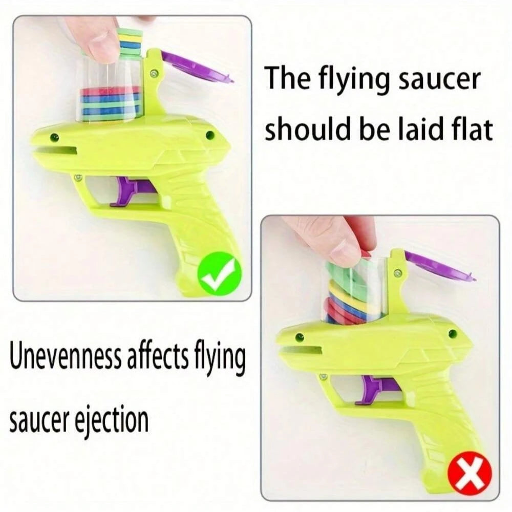 Foam Disc Launcher – Flying Disc Shooter for Indoor & Outdoor Play