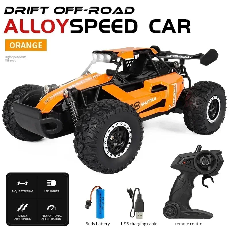 RC Off-Road Car – High-Speed Remote Control Vehicle with LED Lights