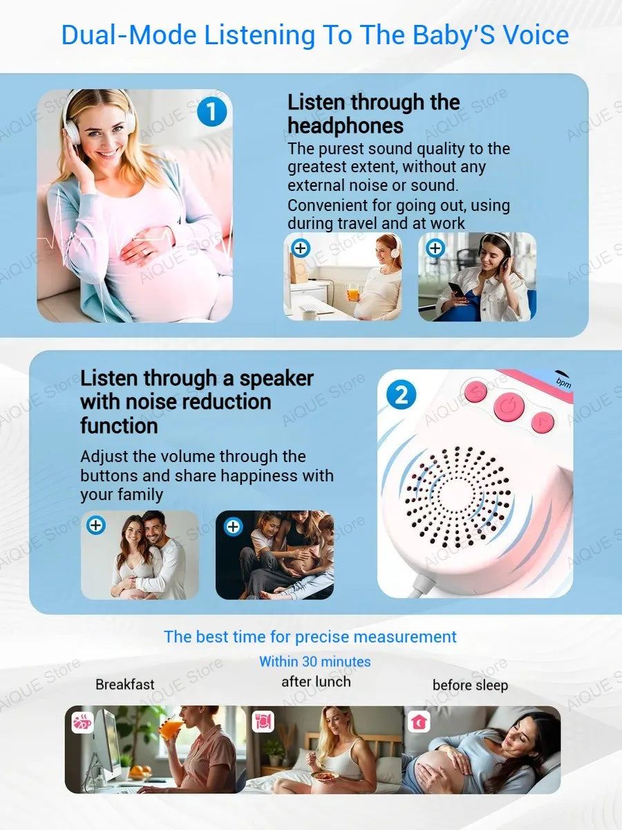 Fetal Doppler Ultrasound – Hear Your Baby’s Heartbeat Anytime