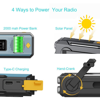 Emergency Radio – Solar Hand Crank with NOAA Weather Alert