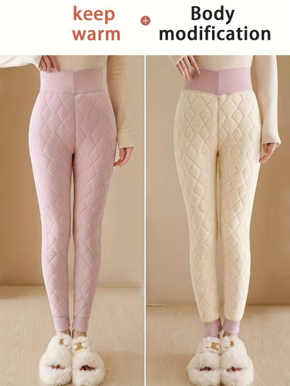 Women's Thermal Leggings – Fleece-Lined High-Waisted Bootcut