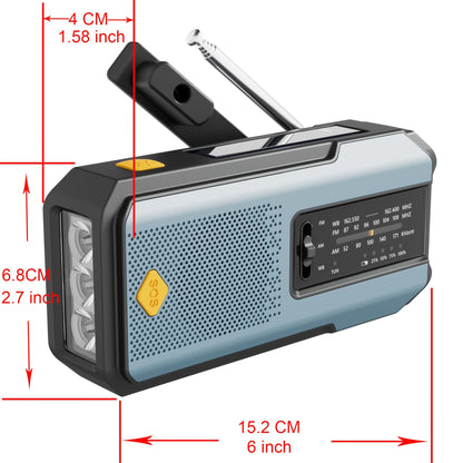 Emergency Radio – Solar Hand Crank with NOAA Weather Alert