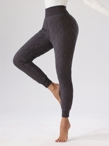 Women's Thermal Leggings – Fleece-Lined High-Waisted Bootcut