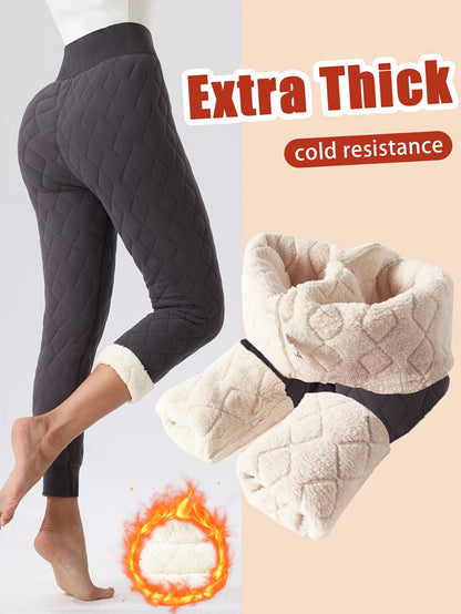 Women's Thermal Leggings – Fleece-Lined High-Waisted Bootcut